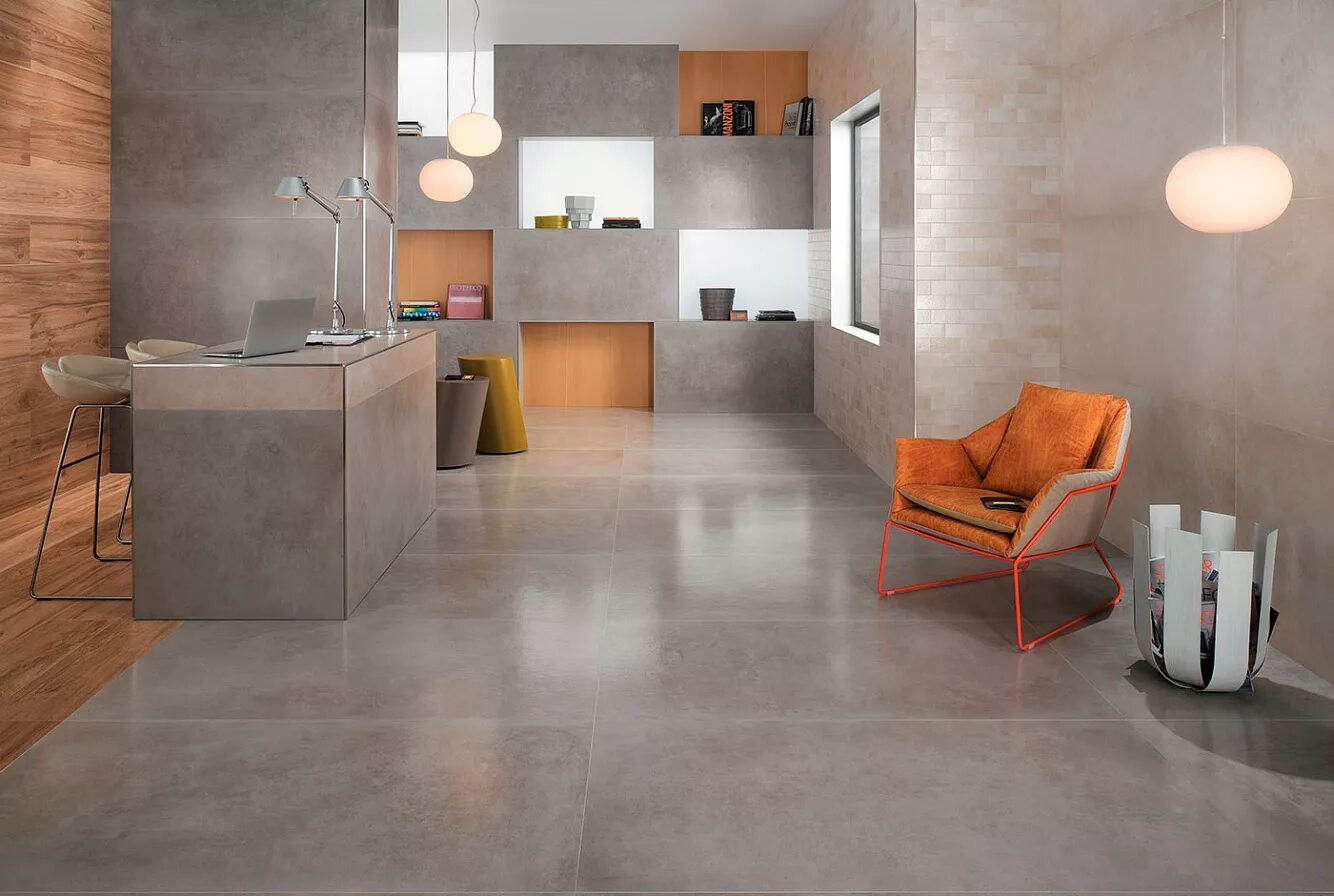 Плитка керамогранит фото Купить керамогранит Atlas Concorde Dwell Gray 60x60 см, AW80 в Москве в интернет