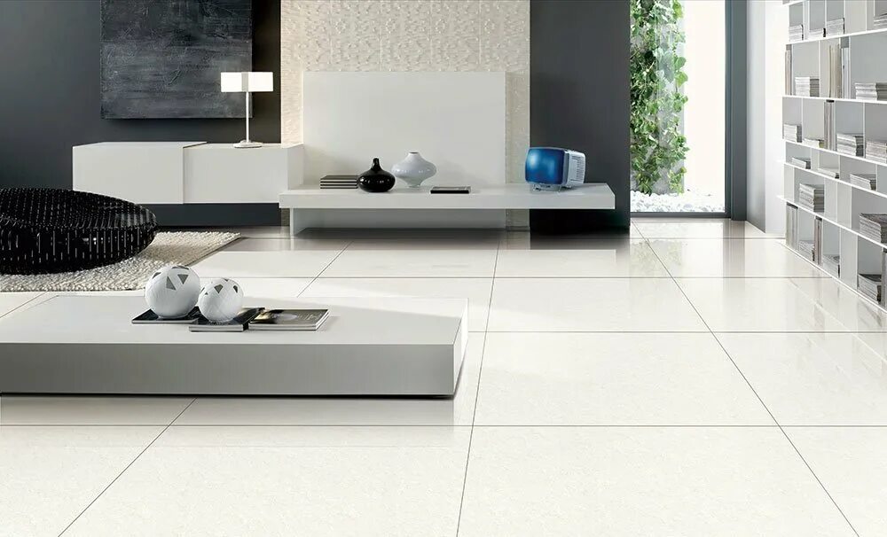 Плитка керамогранит фото интерьера Onyx Hope светло-серый полированный 60x60 Ceradim 60x60 Ceradim - керамогранит Ч