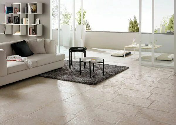 Плитка керамогранит фото интерьера Cream rectangle tiles. Living room tiles, Tile floor living room, Floor tile des