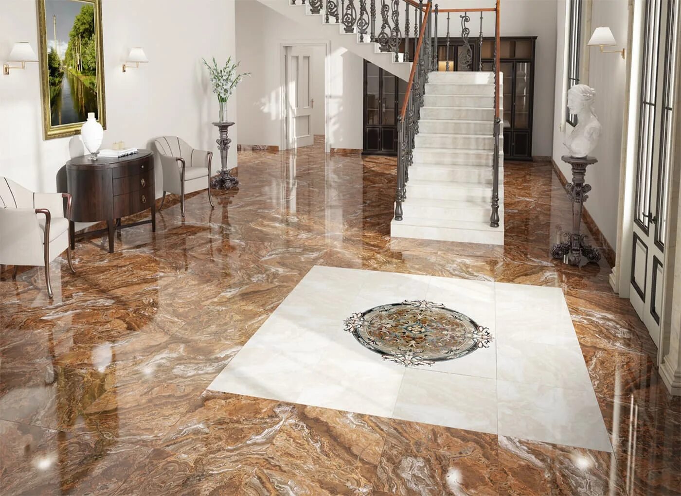 Плитка керамогранит фото интерьера Плитка Agate Aparici купить в Москве - низкие цены за м2, каталог, фото в интерн