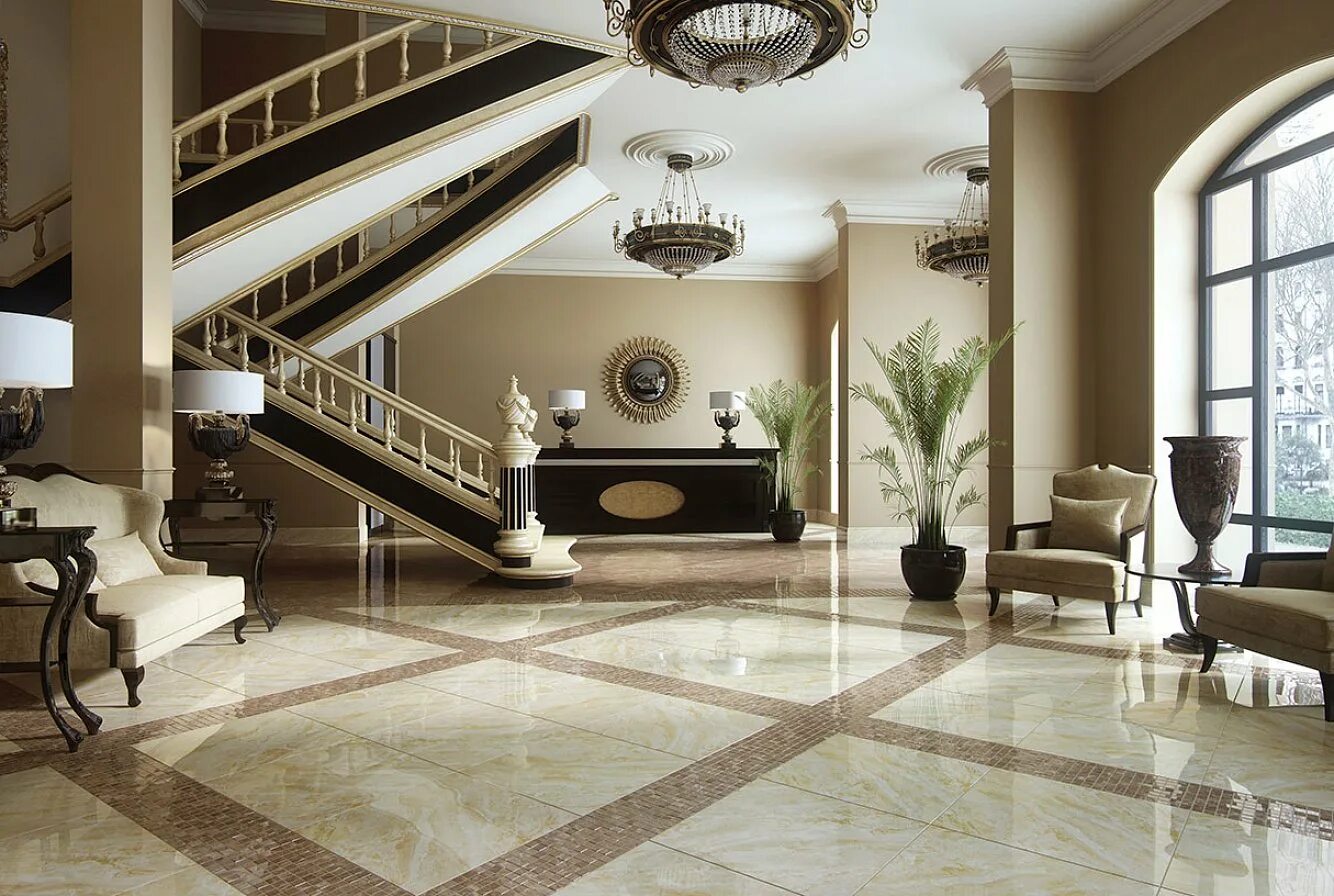 Плитка керамогранит фото интерьера Коллекция Kerranova Premium Marble - интернет-магазин Отделкино City