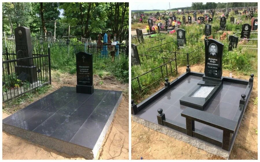 Плитка керамогранит на кладбище цена и фото Благоустройство могилы: укладка плитки на кладбище