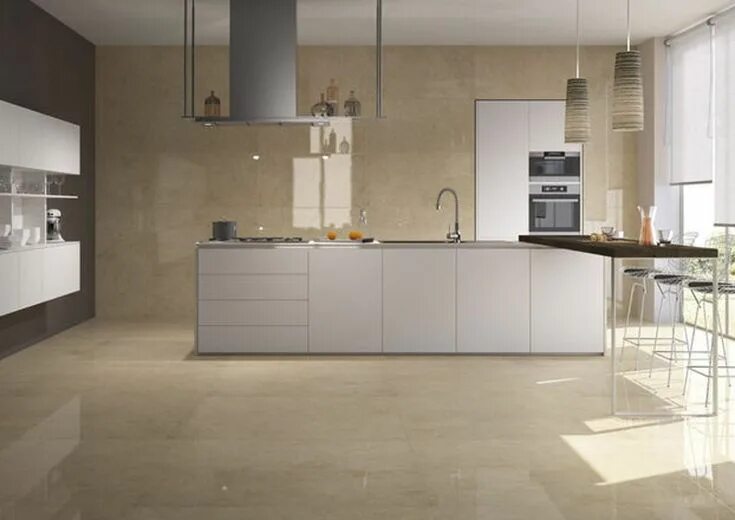 Плитка керамогранит на кухне фото STONE PROJECT BRERA. The 'Stone Project' collection is available in sizes up to 