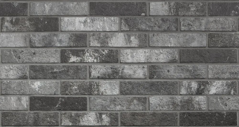 Плитка кирпич фото Настенная плитка London Brick Charcoal 6х25 от фабрики Rondine Ceramica (RHS) Ит