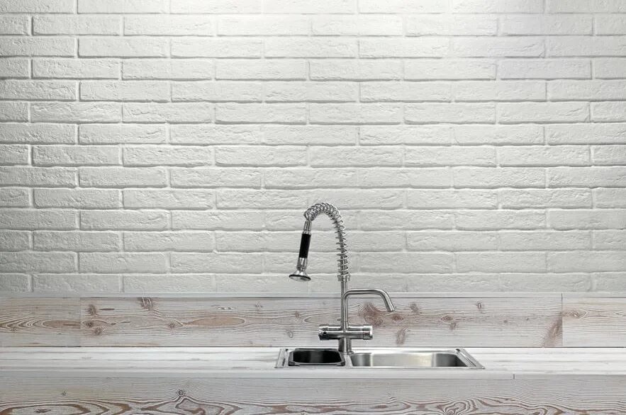 Плитка кирпич фото Плитка гипсовая Винтаж 200х65мм белый 200 купить в Екатеринбурге в интернет-мага