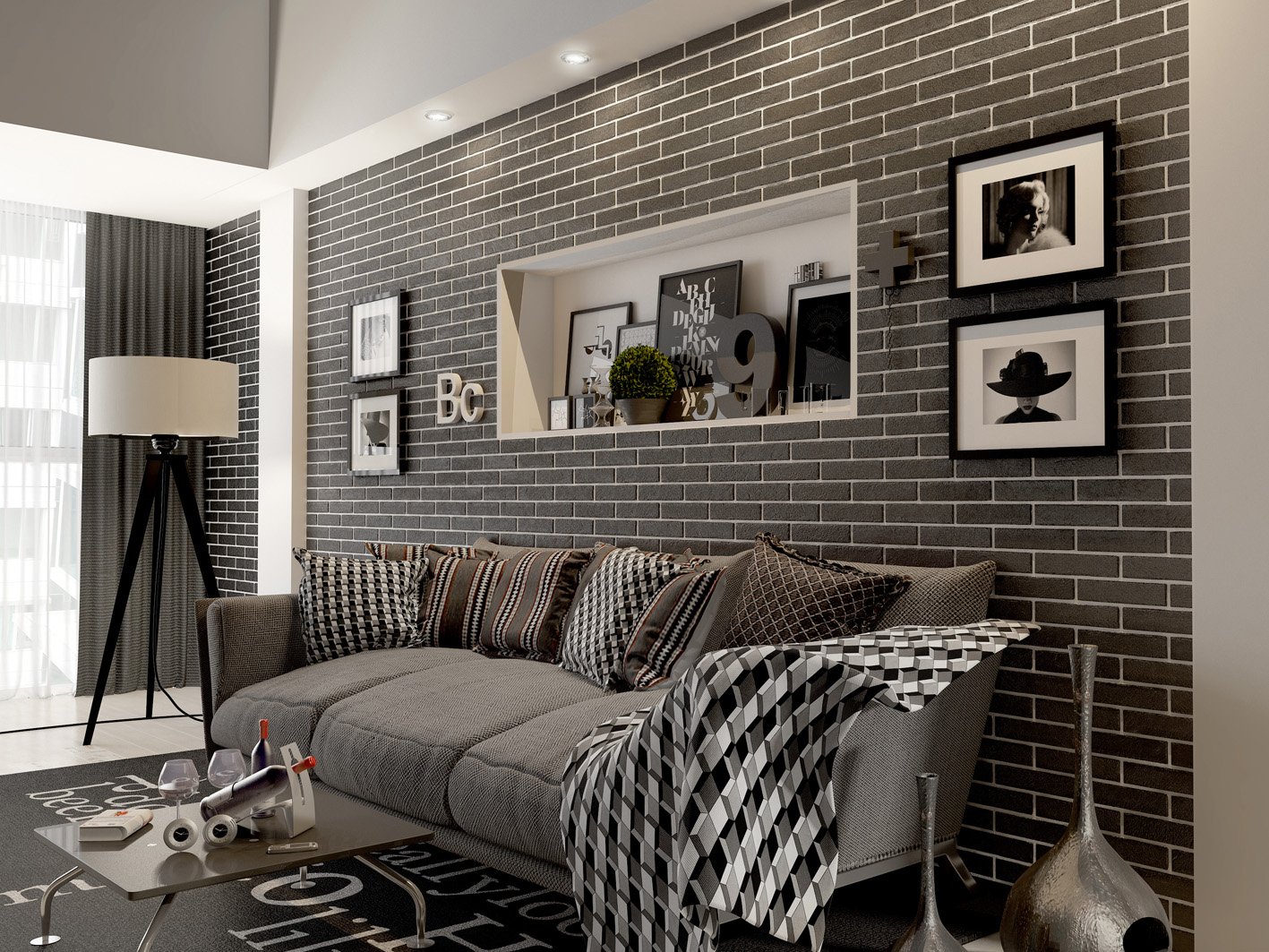 Плитка кирпич в интерьере фото Плитка Brickstile