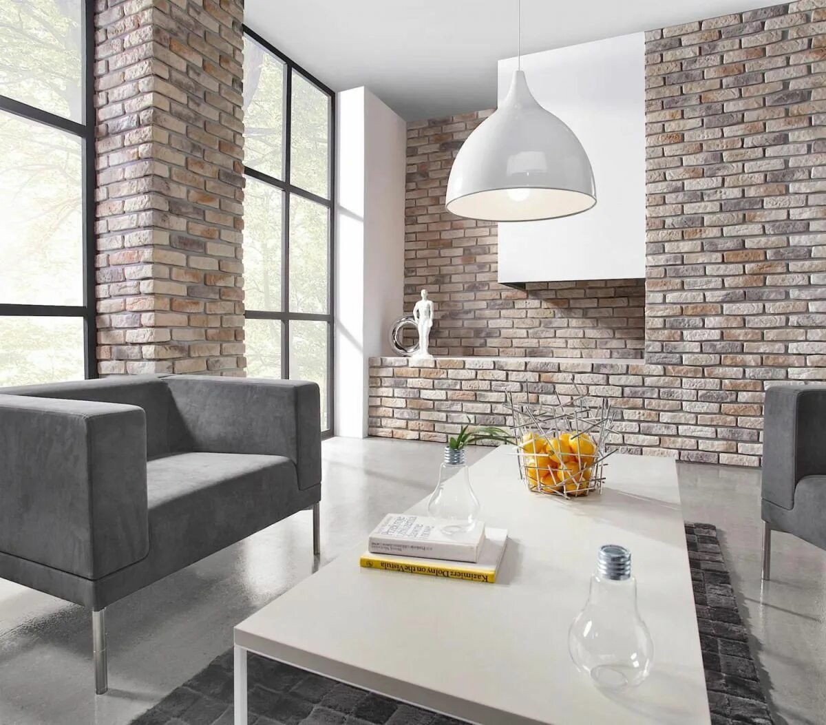 Плитка кирпич в интерьере фото Декоративная плитка Loft Brick Sahara