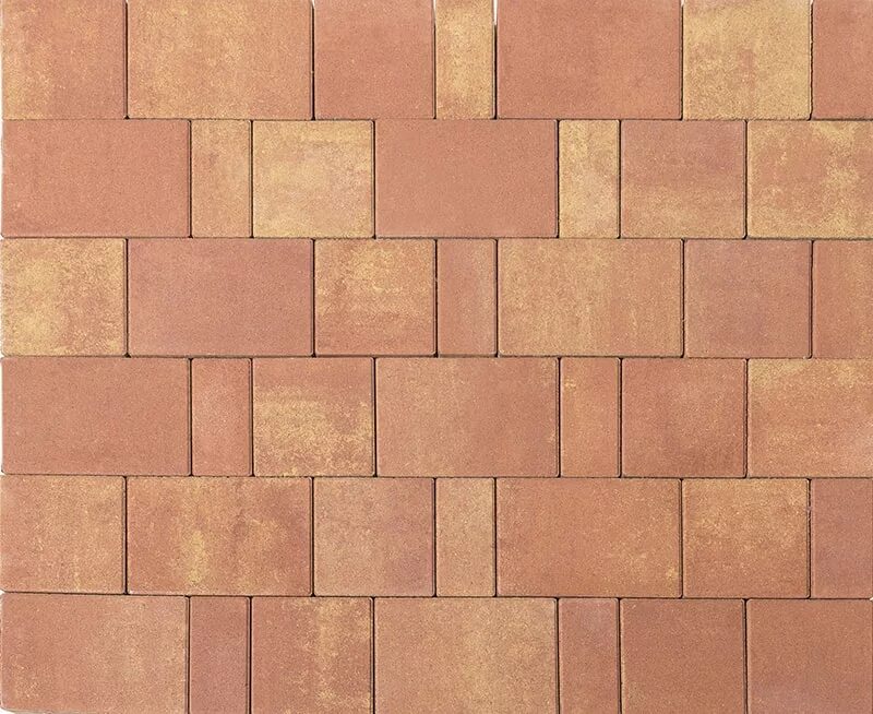 Плитка колор микс фото Тротуарная плитка Braer Ландхаус Color Mix Рассвет толщина 60 купить по цене 2 3