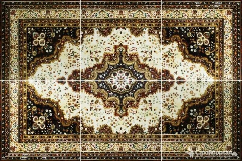 Плитка ковер фото Панно, Porcelain Glazed Tiles HG121852-1B - купить в Волгограде по цене 17550 ру