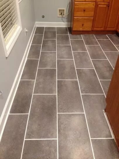 Плитка кухня коридор фото TrafficMaster Coastal Grey 12 in. x 24 in. Vinyl Tile Flooring (29 sq. ft. / cas