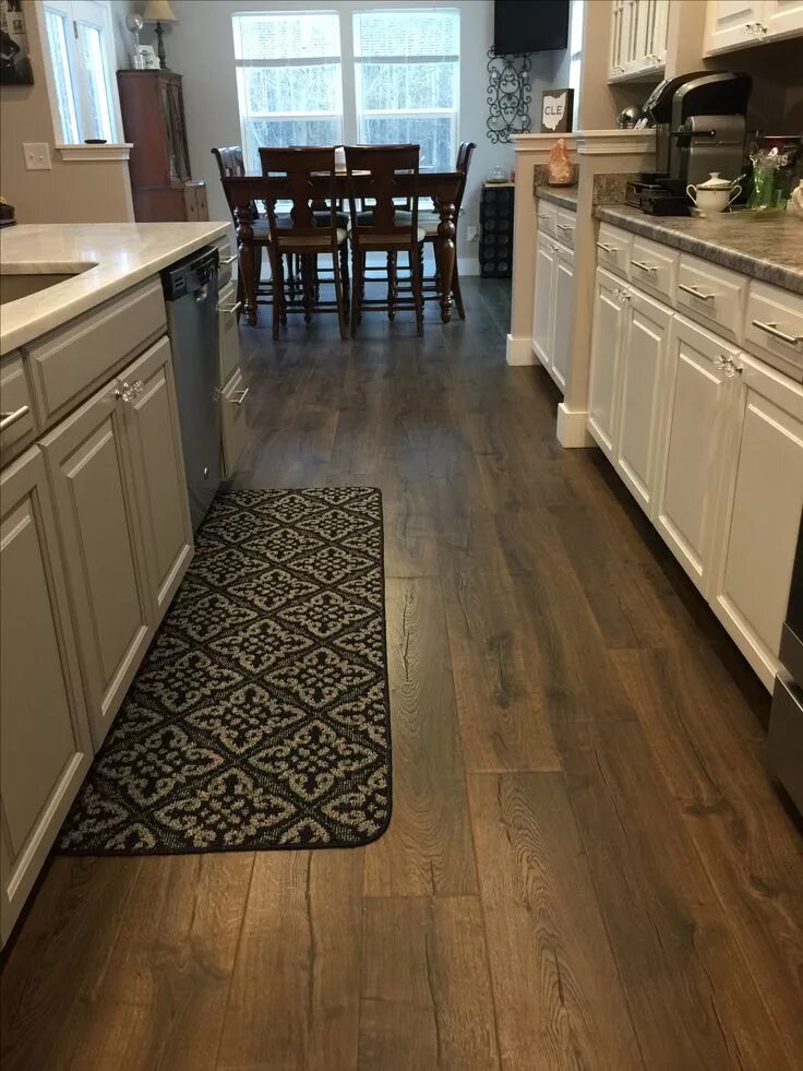 Плитка ламинат на кухне фото цена Pin on Wood flooring