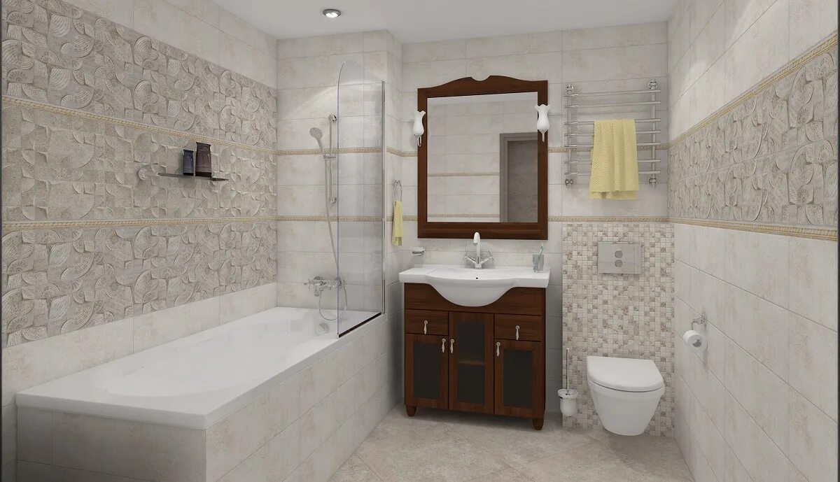 Плитка лоренс в интерьере ванной Керамогранит и плитка Alma Ceramica Sensa - купить в Москве с доставкой по низко