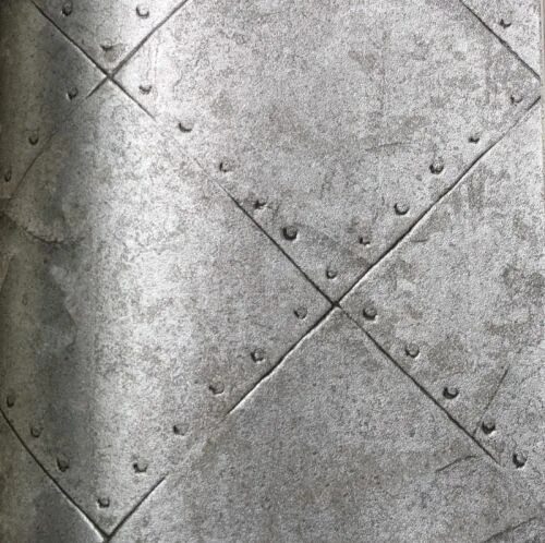 Плитка металла фото Silver Metallic Wallpaper Astek Wallcovering: Woods, Stones, Etc IX by Julian Sc