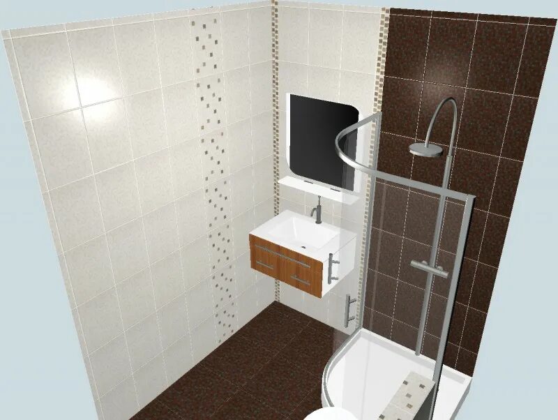Плитка метр на метр фото Дизай 3D ванной