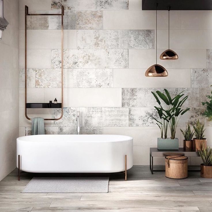 Плитка модные тенденции 10 Neutral Airy Bathroom Design Ideas with Bathtub Bathroom inspiration, Bathroo