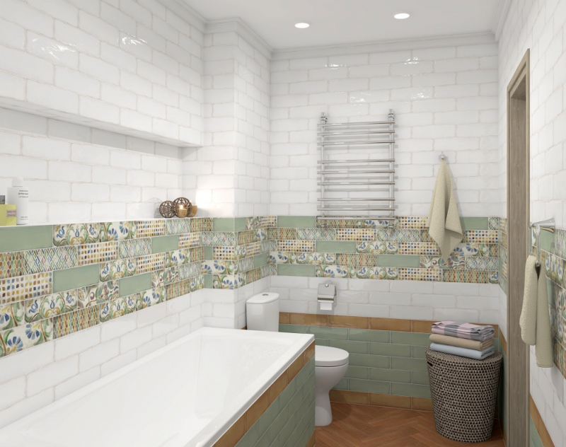 Плитка монпарнас фото 9017 Монпарнас зелёный 8.5*28.5 плитка Kerama Marazzi, Россия - купить в интерне