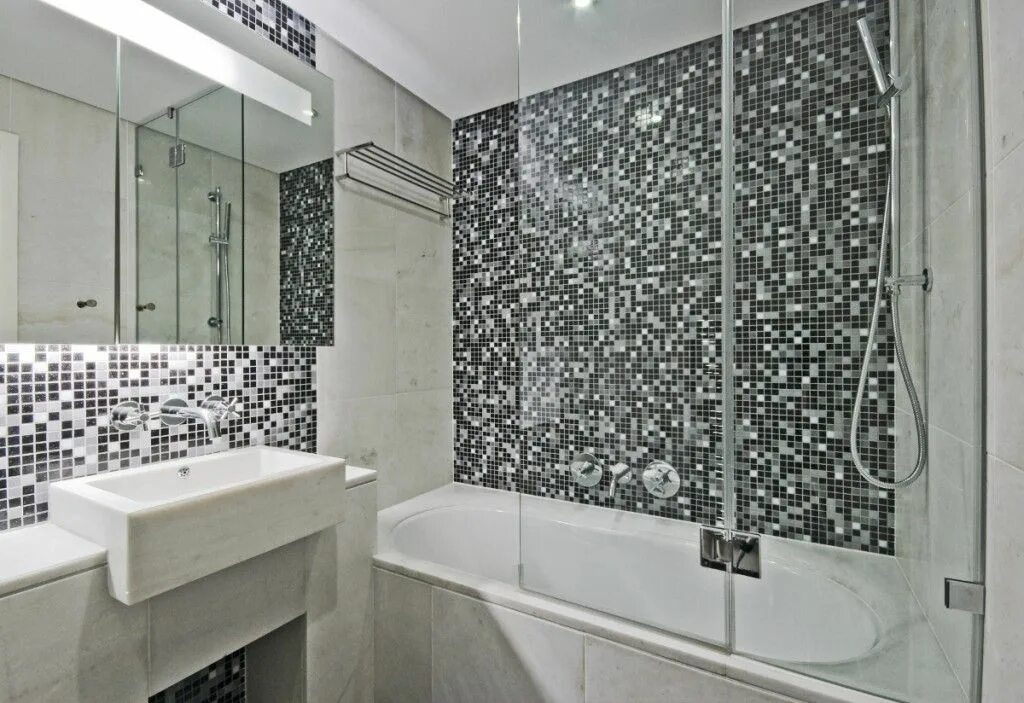 Плитка мозаика дизайн ванн фото Bathrooms that Beckon Modern luxury bathroom, Bathroom tile designs, Modern bath