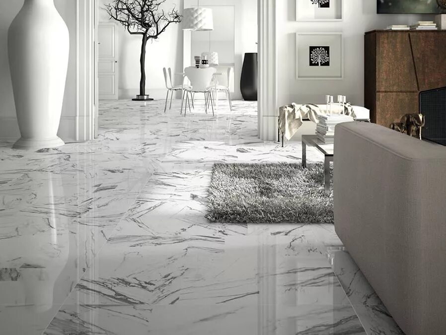 Плитка мрамор в интерьере фото Épinglé sur House - Hall
