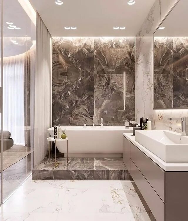 Плитка мрамор в ванной дизайн фото Современная Классика (@contemp.classic) * Фото и видео в Instagram Bathroom insp