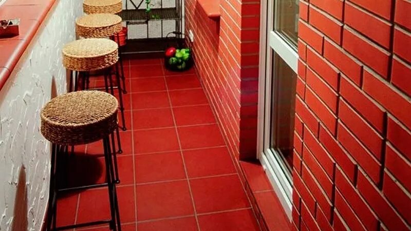 Плитка на балконе фото Плитка на балкон: найдено 74 изображений
