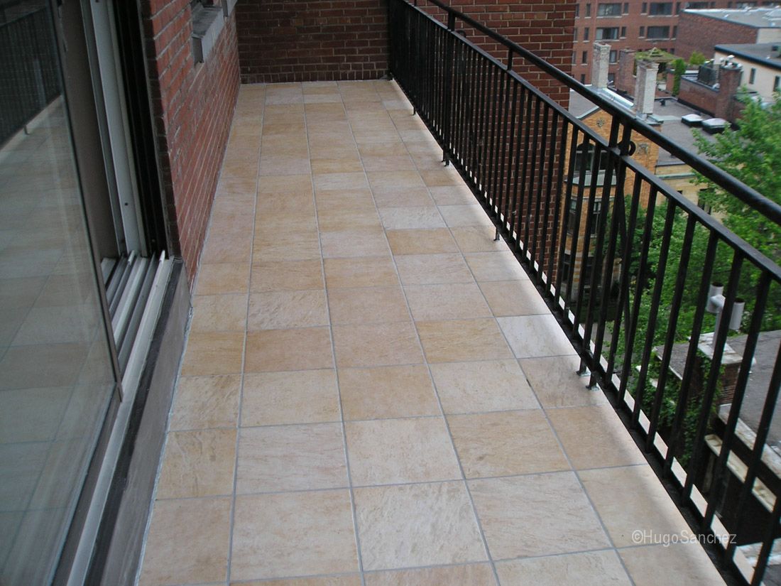 Плитка на балконе на полу фото Carreaux de sol, Balcon grill, Nettoyer terrasse