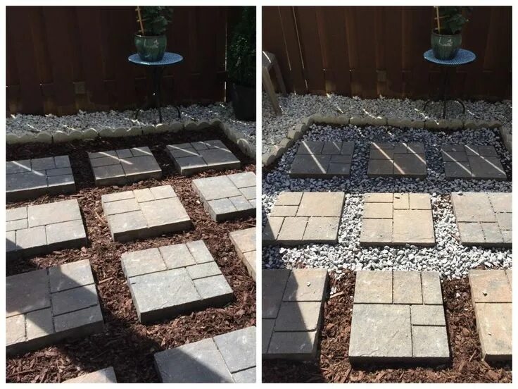 Плитка на даче своими руками Backyard Makeover: DIY Landscaping Project Backyard makeover diy, Backyard makeo