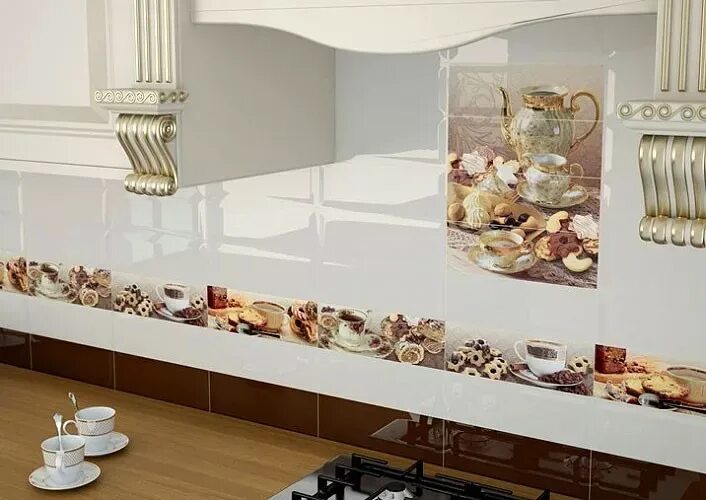 Плитка на фартук каталог фото Коллекция Dulcinea от производителя Monopole Ceramica - купить плитку в интернет