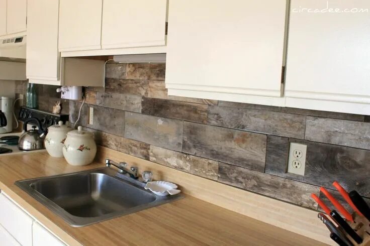 Плитка на фартук под дерево фото IMG_3633 Circa Dee Rustic kitchen backsplash, Farmhouse kitchen backsplash, Kitc