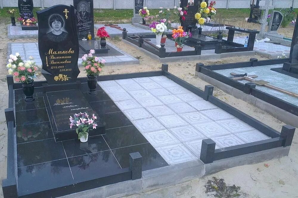 Плитка на кладбище фото Эстетическое благоустройство могил на кладбище: галерея фото Натуралист Фотогале