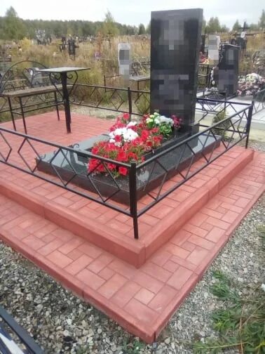 Плитка на кладбище фото дизайн Облицовка могилы гранитной плиткой