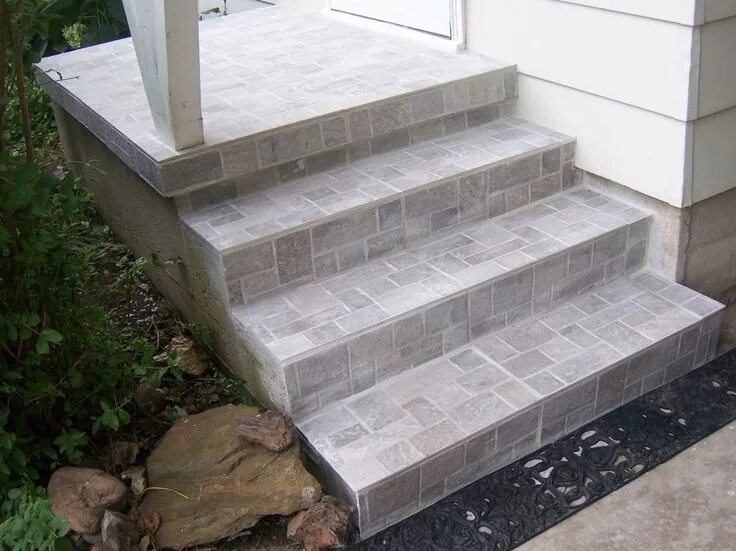 Плитка на крыльцо на улицу фото tile on concrete - Google Search Tile steps, Outdoor stairs, Concrete steps