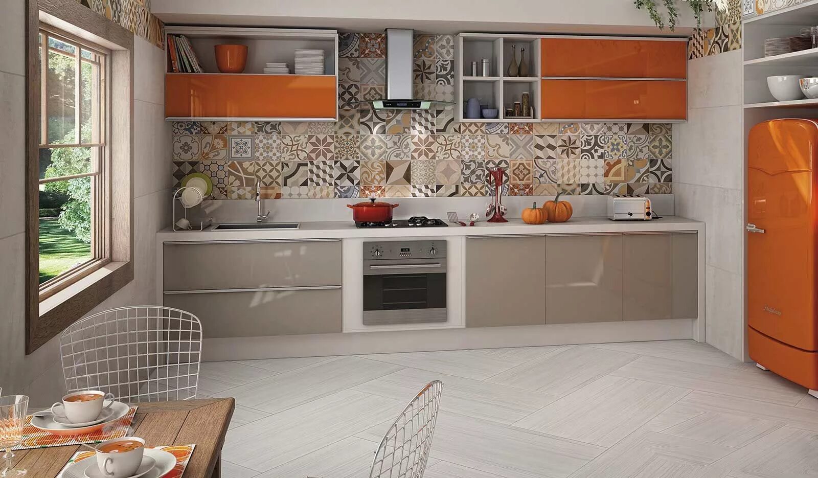 Плитка на кухне в квартире фото #Кухня: Плитка для кухни: 75 фото идей плитки для пола и фартука на сайте https: