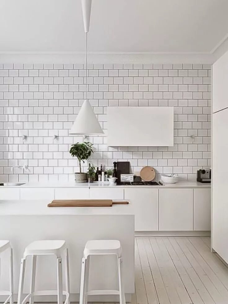 Плитка на кухню белая фото 45 Wonderful White Walls Interior Ideas Interieur maison, Cuisines maison, Style