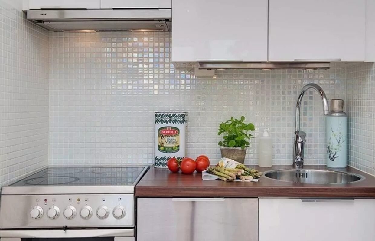 Плитка на маленькую кухню фото 8 планировок кухонь площадью меньше 10 квадратных метров - INMYROOM