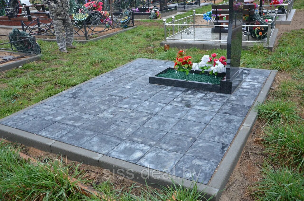 Плитка на могилу фото и цены Уложить кладбище - найдено 87 фото