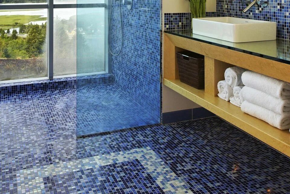 Плитка на пол мозаика фото Bathroom Designs Idea - Can I Design My Own Bathroom? Mosaic tile bathroom floor