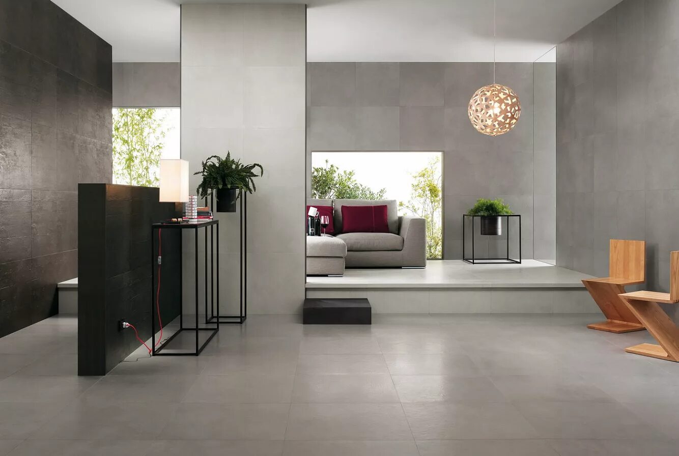 Плитка на пол современный дизайн ✔ Evolve Concrete 60x60 60x60 AJ9I купить на официальном сайте интернет-магазина