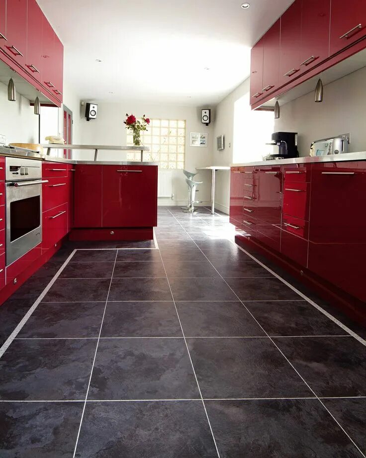 Плитка на пол цвета фото Choose Right Flooring For Kitchen: Vinyl Flooring Vinyl flooring kitchen, Kitche