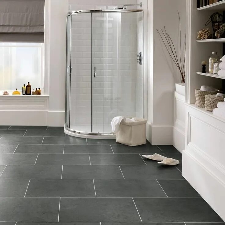 Плитка на пол ванны фото Natural Stone Effect Vinyl Flooring Realistic Stone Floors Vinyl flooring bathro