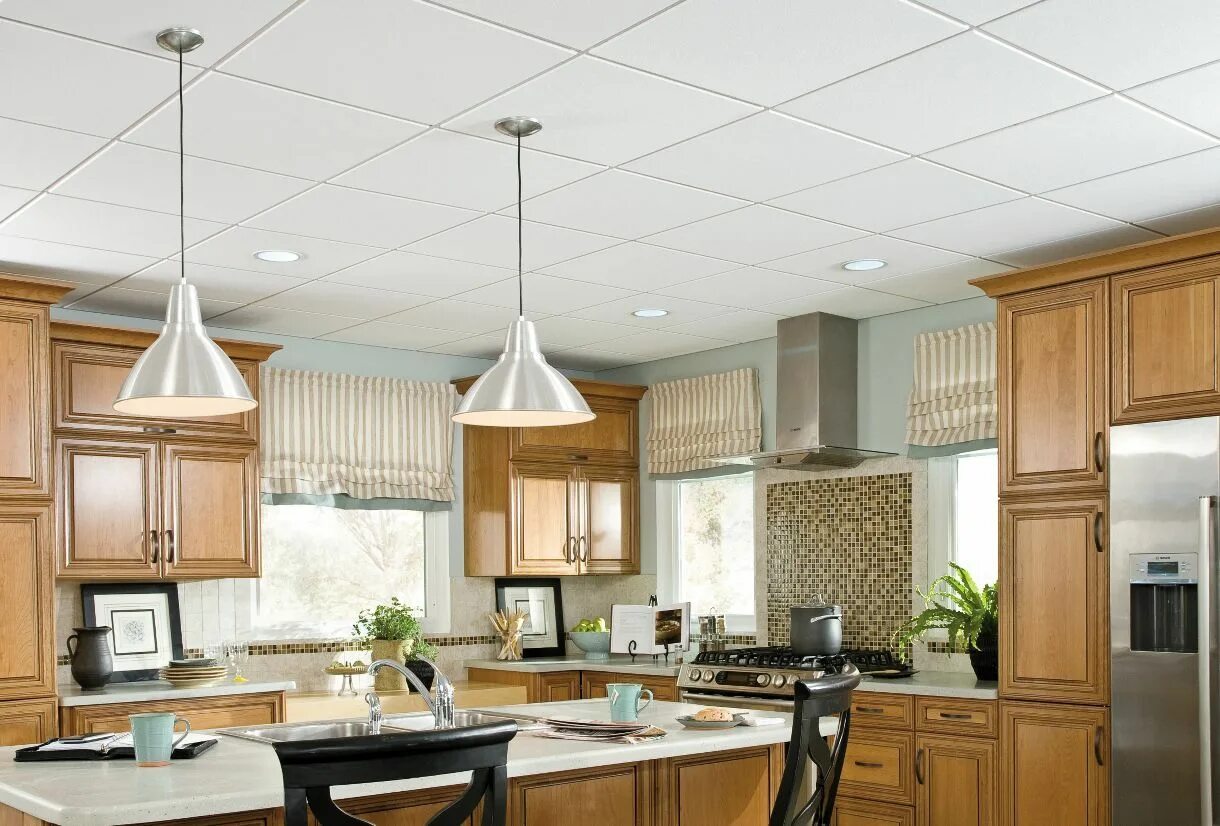 Плитка на потолок на кухню фото Create a healthier environment in your home with Brightex with AirGuard Coating 