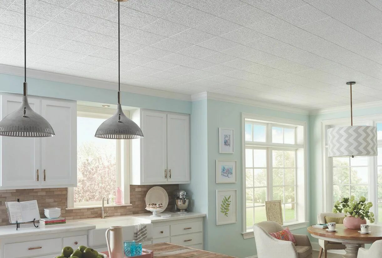Плитка на потолок на кухню фото Какой Дизайн Потолка Лучше Сделать на Кухне + 180 ФОТО Ceiling design, Covering 