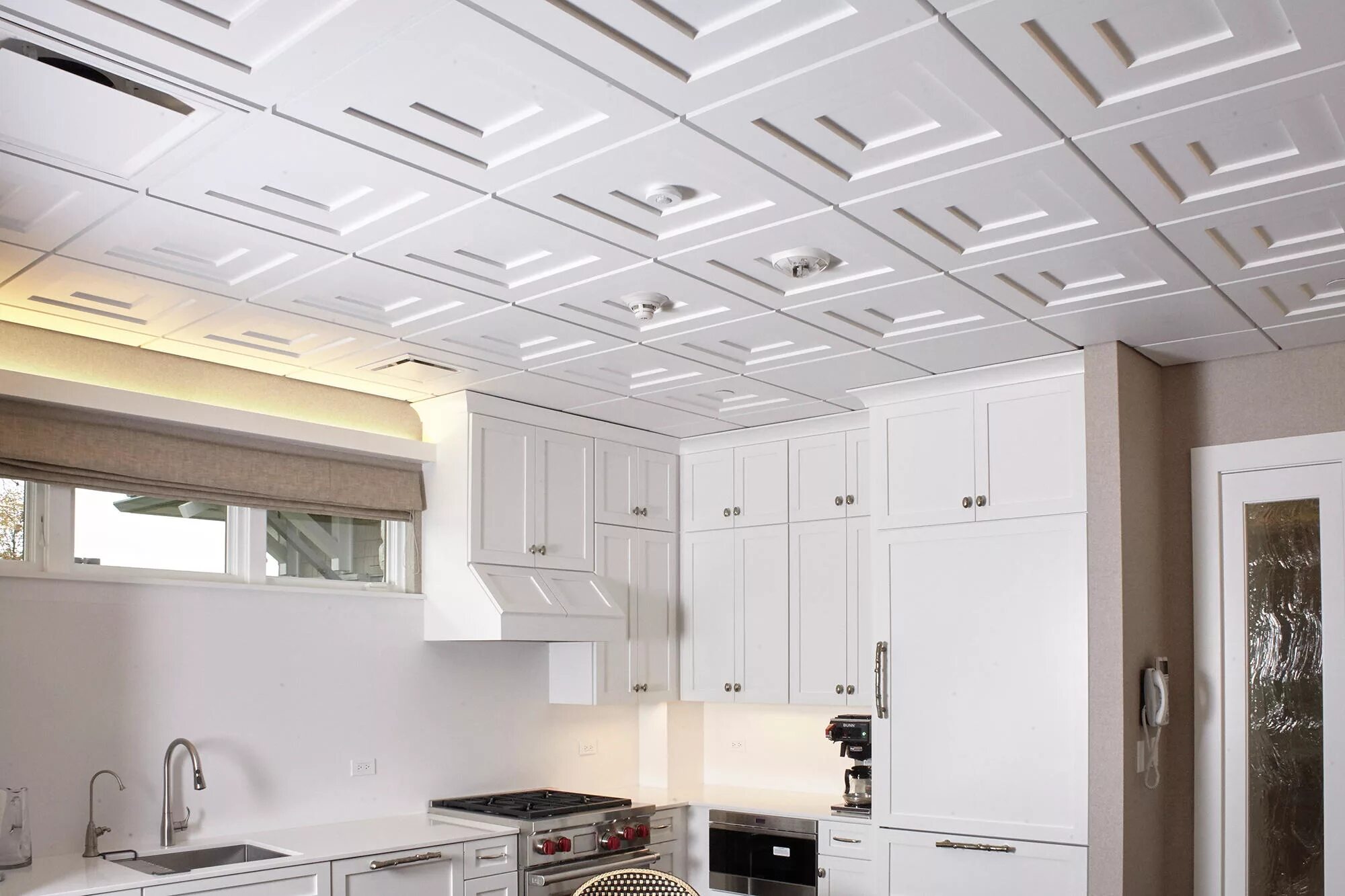 Плитка на потолок на кухню фото Step Up 1.2.3 for 9/16 Grid Ceiling Tile Architonic