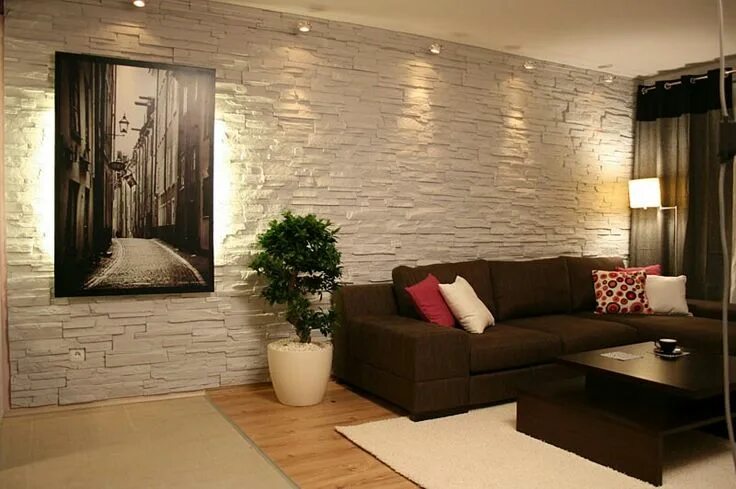 Плитка на стену в комнату интерьер stone wall Wohnzimmer, Rund ums haus, Raum