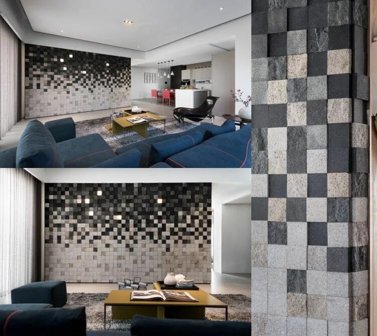 Плитка на стену в комнату интерьер 20 Creative Accent Wall Ideas Living room wall designs, Interior wall design, Wa