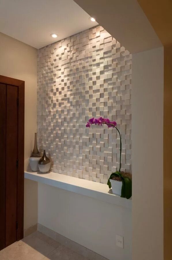 Плитка на стены в квартиру фото Revestimentos 3D: o acabamento moderno para as paredes Decoração de casa, Decora