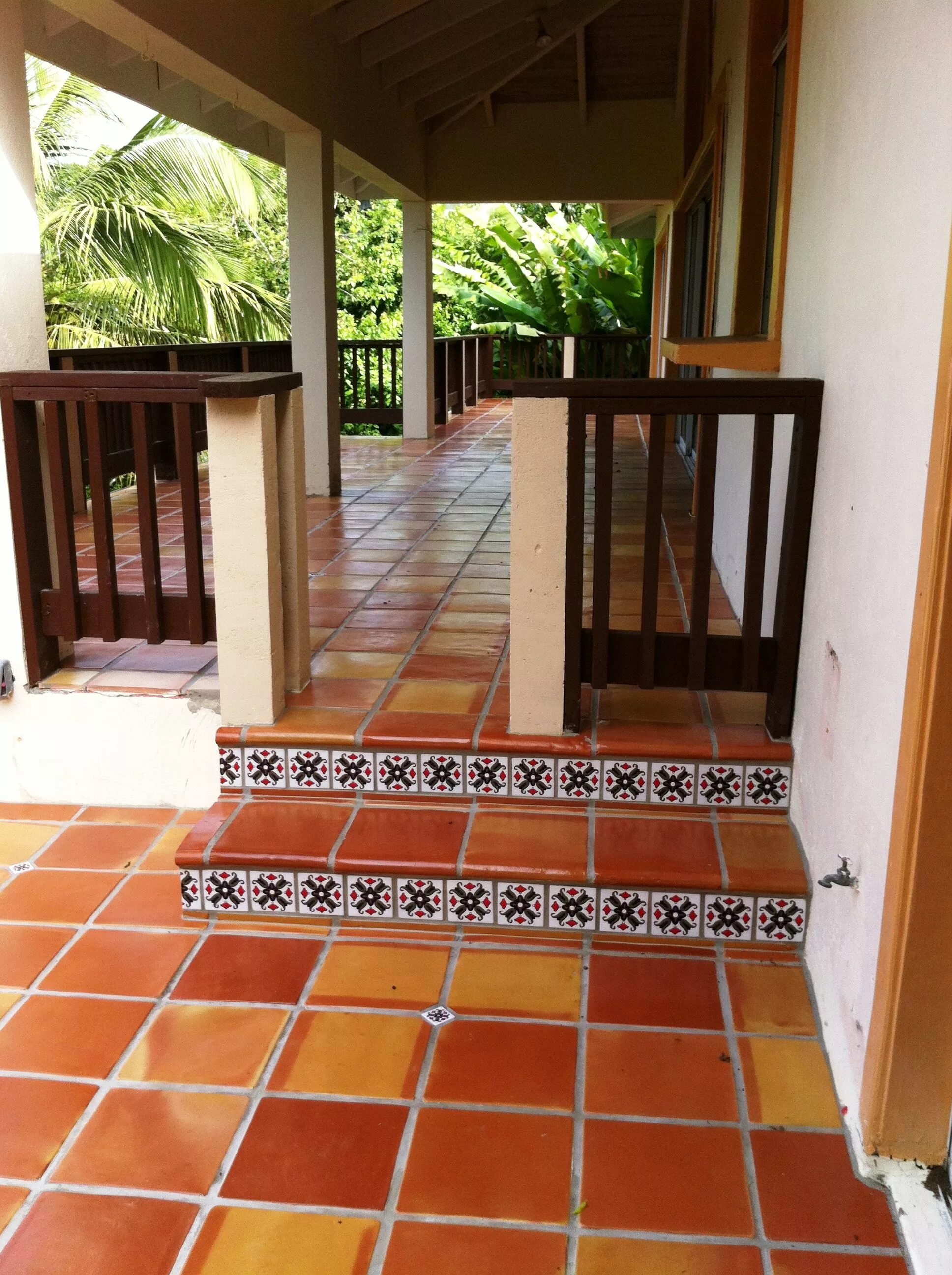 Плитка на террасу фото Mexican Saltillo Floor Tile - Terra Cotta Flooring Low Shipping Outdoor tile pat