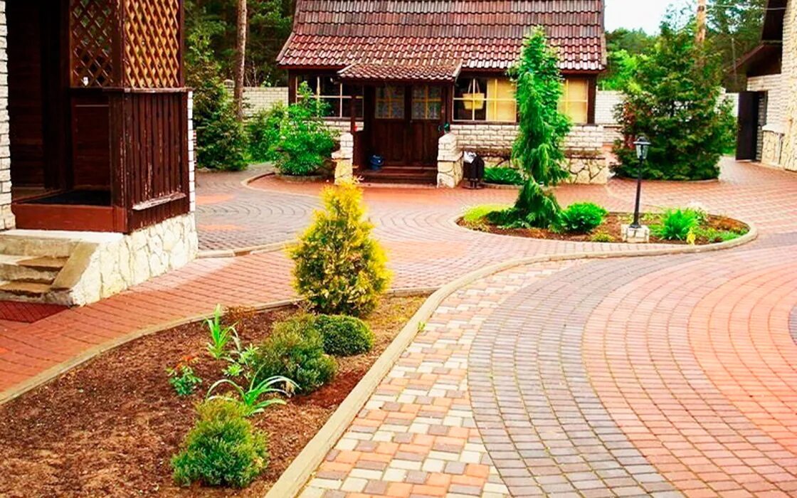 Плитка на участке частного дома фото Тротуарная плитка АНТИК купить в Туле по выгодной цене Тула-Плит