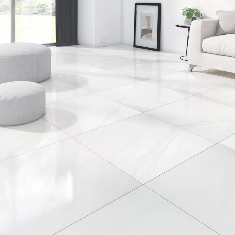 Плитка напольная 60х60 фото Emperald White Polished 60x60 A-Ceramica - Керамогранит А-Керамика Эмпералд Вайт