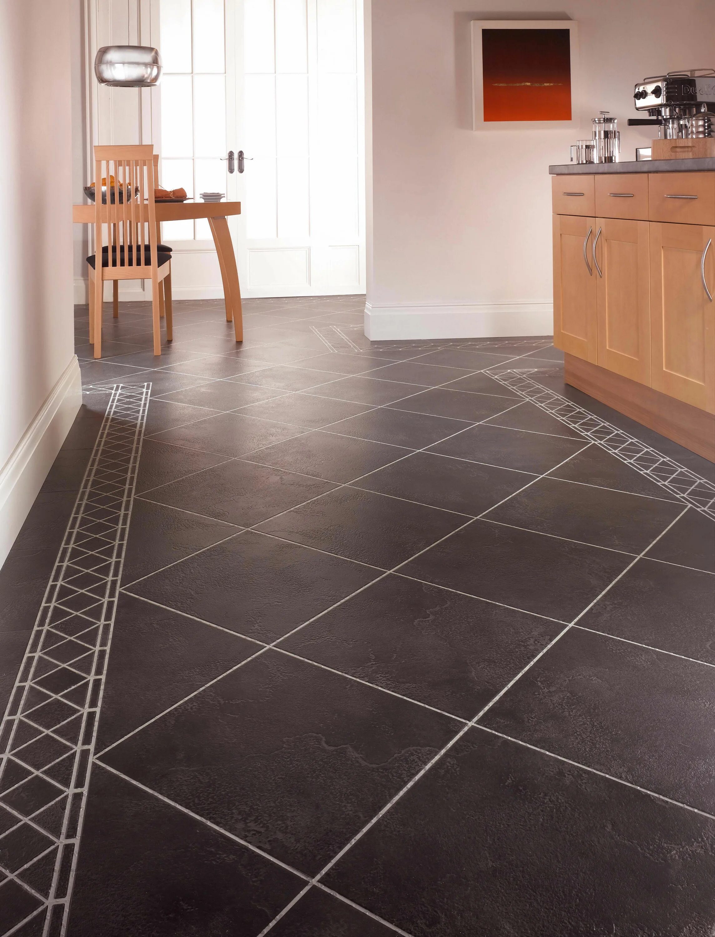 Плитка напольная для кухни нескользкая фото Search results for: 'karndean flooring karndean da vinci ck25 noir' Luxury vinyl