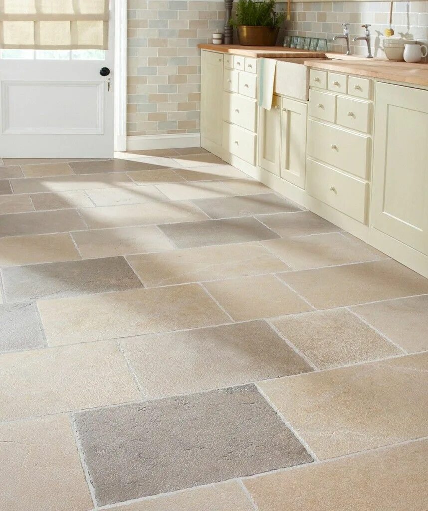 Плитка напольная для кухни нескользкая фото Flagstone ™ Alnwick Modular Tile Topps Tiles Flagstone flooring, Flooring, Tile 
